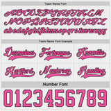 Custom Black Pink-White Reversible Double Side Hockey Jersey