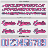 Custom Black Pink-Light Blue Reversible Double Side Hockey Jersey