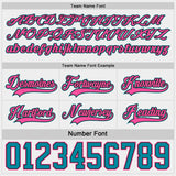 Custom Black Pink-Teal Reversible Double Side Hockey Jersey