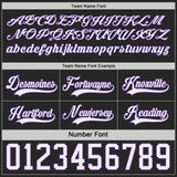 Custom Black White-Purple Reversible Double Side Hockey Jersey