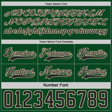 Custom Black Cream-Green Reversible Double Side Hockey Jersey