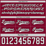 Custom Black White-Maroon Reversible Double Side Hockey Jersey