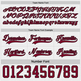 Custom Black White-Maroon Reversible Double Side Hockey Jersey