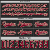 Custom Black Maroon-Cream Reversible Double Side Hockey Jersey