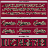 Custom Black Maroon-Cream Reversible Double Side Hockey Jersey