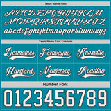 Custom Black White-Teal Reversible Double Side Hockey Jersey