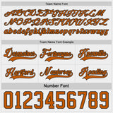 Custom Black Texas Orange-White Reversible Double Side Hockey Jersey