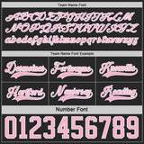 Custom Black Light Pink-White Reversible Double Side Hockey Jersey