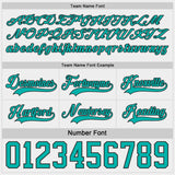 Custom Black White-Aqua Reversible Double Side Hockey Jersey