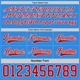 Custom Red White-Powder Blue Reversible Double Side Hockey Jersey