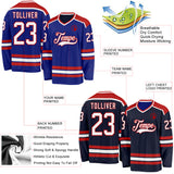 Custom Royal Navy Reversible Double Side Hockey Jersey