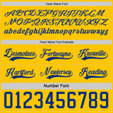 Custom Royal-Yellow Reversible Double Side Hockey Jersey