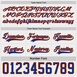 Custom Royal White-Orange Reversible Double Side Hockey Jersey