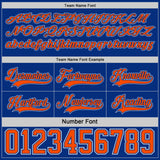 Custom Royal Orange-White Reversible Double Side Hockey Jersey