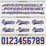 Custom Royal Orange-White Reversible Double Side Hockey Jersey
