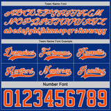 Custom Royal Cream Reversible Double Side Hockey Jersey