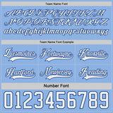 Custom Royal White-Light Blue Reversible Double Side Hockey Jersey