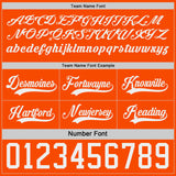 Custom Orange-White Reversible Double Side Hockey Jersey