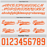 Custom Orange-White Reversible Double Side Hockey Jersey