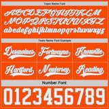 Custom Orange White-Gray Reversible Double Side Hockey Jersey