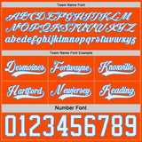 Custom Orange White-Powder Blue Reversible Double Side Hockey Jersey