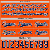 Custom Orange Navy-White Reversible Double Side Hockey Jersey