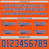 Custom Orange Royal-White Reversible Double Side Hockey Jersey