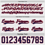 Custom Navy White-Red Reversible Double Side Hockey Jersey