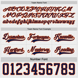 Custom Navy Orange-White Reversible Double Side Hockey Jersey