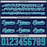 Custom Navy Teal-White Reversible Double Side Hockey Jersey