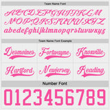 Custom Pink-White Reversible Double Side Hockey Jersey