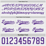 Custom Purple-White Reversible Double Side Hockey Jersey