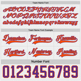 Custom Purple Orange-White Reversible Double Side Hockey Jersey