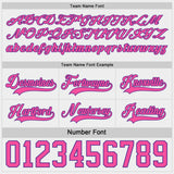 Custom Purple White-Pink Reversible Double Side Hockey Jersey