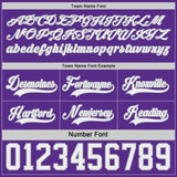 Custom Purple White-Gray Reversible Double Side Hockey Jersey