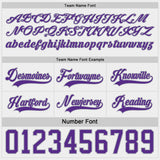 Custom Purple White-Gray Reversible Double Side Hockey Jersey
