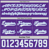 Custom Purple White-Light Blue Reversible Double Side Hockey Jersey