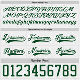 Custom Green-White Reversible Double Side Hockey Jersey