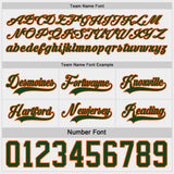 Custom Green Orange-White Reversible Double Side Hockey Jersey