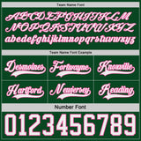 Custom Green White-Pink Reversible Double Side Hockey Jersey