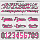 Custom Green White-Pink Reversible Double Side Hockey Jersey