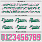 Custom Kelly Green White-Pink Reversible Double Side Hockey Jersey