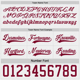 Custom Maroon-White Reversible Double Side Hockey Jersey