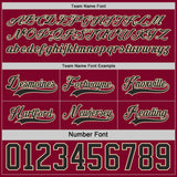 Custom Maroon Black-Cream Reversible Double Side Hockey Jersey