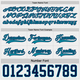 Custom Teal White-Navy Reversible Double Side Hockey Jersey
