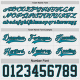 Custom Teal White-Black Reversible Double Side Hockey Jersey
