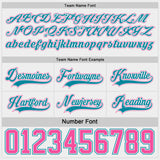 Custom Teal White-Pink Reversible Double Side Hockey Jersey