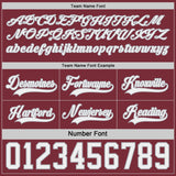 Custom Burgundy White-Gray Reversible Double Side Hockey Jersey