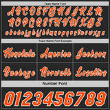 Custom Black Orange-White Side Panel Stripe Geometric Triangle Gradient Dot Reversible Double Side Sublimation Basketball Set Jersey