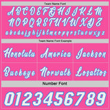 Custom Powder Blue White Pink-Black Side Panel Stripe Geometric Triangle Gradient Dot Reversible Double Side Sublimation Basketball Set Jersey